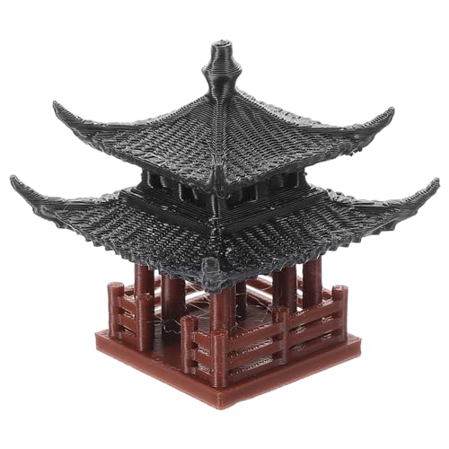 VANZACK Mini Pavillon Statuaire Style Chinois pour Décoration De Bonsai Et Paysage Ornement De Table pour Jardin Et Balcon Hauteur