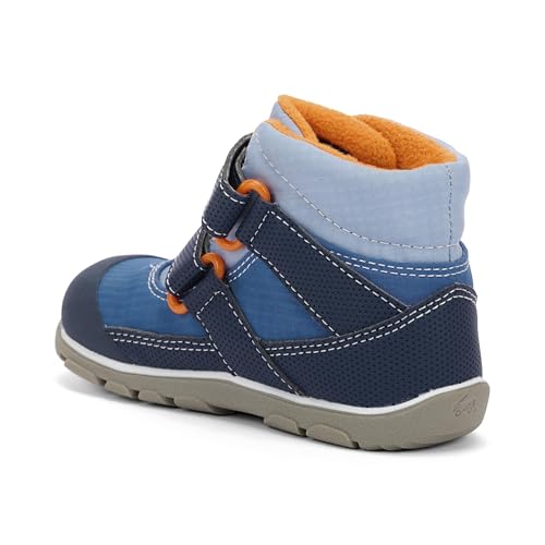 See Kai Run Atlas II - Waterproof and Insulated Winter Boots for Little Kids, Blue/Orange, Toddler 72