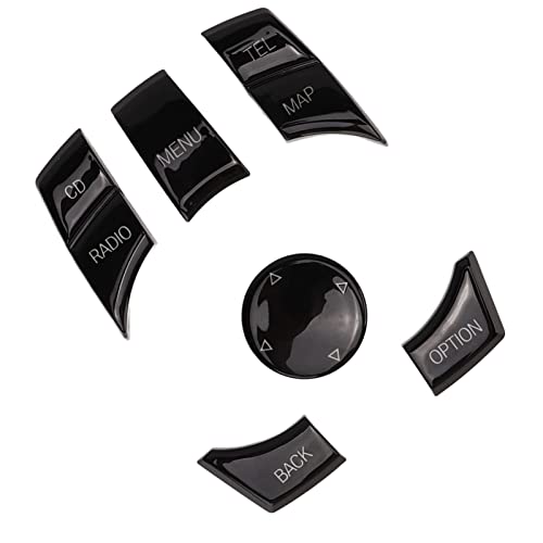 Aramox Multi-Function Media Buttons Piano Black Car Interior and Exterior Modification For F Series