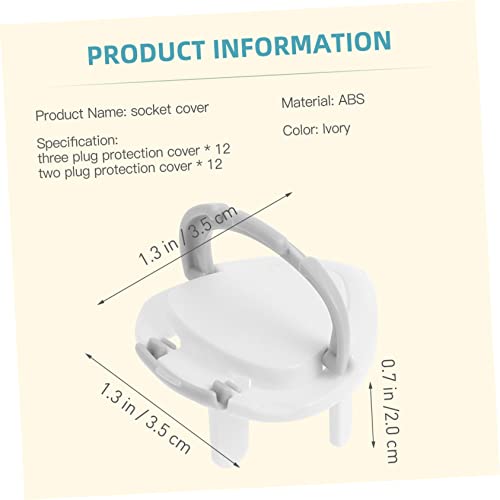 Veemoon Insulation Socket Covers 24pcs Electric Plug Covers for Babyproofing Socket Guard Protector
