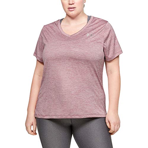 Image of Under Armour Plus Size Tech Solid Short Sleeve V-Neck