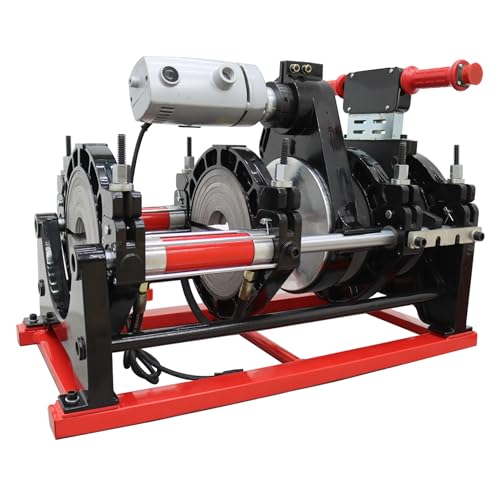 WYDDDARY Pipe Fusion Welder 4 Clamps Welding Machine for PP PE PB PVDF Butt Pipe Hand Crank Pipe Welder 3.54-9.84