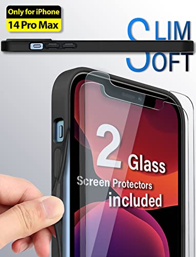 Viromo Mirror Case For Iphone 14 Pro Max (Only) With Screen Protectors [2 Pack], Shockproof Soft Corners, Bye Bye Pocket Mirror, Cute Slim Case For Girls, Womens #TOP4