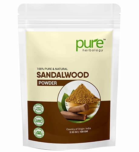 Pure Herbology Pure & Natural Sandalwood powder for Face care, facial care, best for face mask, skin care, 200gm