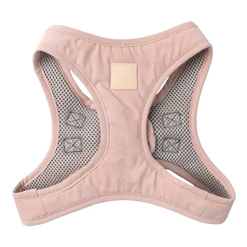 FuzzYard Life Step in Dog Harness | Size M | Stylish Premium Cotton Design in Soft Blush Perfect for Everyday Walks