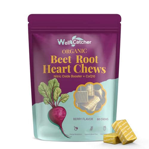 33% off - Organic Beet Root Chews Supplements: Beet Soft Chews for Women Men Support Blood & Heart Health...