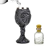  Retorno Copa Medieval, Copa de Vino de dragón - Taza Medieval de Acero Inoxidable - Cáliz de Vino Creative Dragons, Seguro y Multiusos para reuniones, decoración de Fiestas o Bebida Diaria
