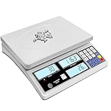 Industrial Counting Scale for Small Part (30kg, 66lb,1g), g/kg/lb,Coin Scale Built-in Battery,Digital Inventory Scale with Alarm Mode, RS-232 Interface for Printer Connectivity