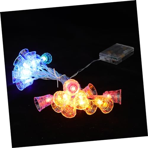UKCOCO Led Glocken Lichterkette Batteriebetrieben Dekorative 20-led Lampenkette Für Innen Außen Wetterfeste Weihnachtsdeko Gartenbeleuchtung