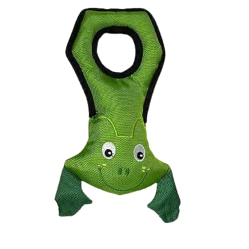 Billipets Floating Dog toy. 30cm Nylon Dog Toy. Durable nylon for water war! Interactive game of tug and fetch! (Green Frog)