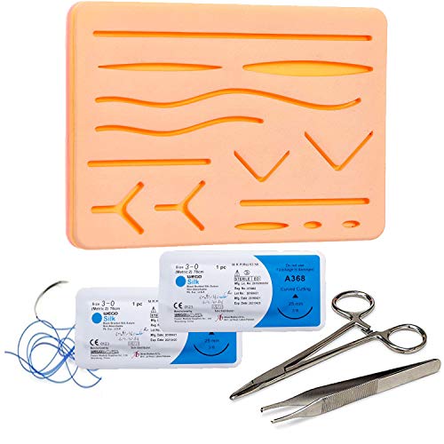 Suture Training Pad Suture Practice Kit for Medical Dental Vet Training Students, Including
