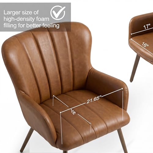 Sillón Plegable Marrón con Respaldo Alto Moderno miniatura 3