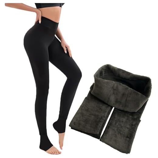 2 Pares Leggings Térmicos para Mujer Invierno, Mallas Gruesas Termicas, Cálido Leggings para Mujer Negros