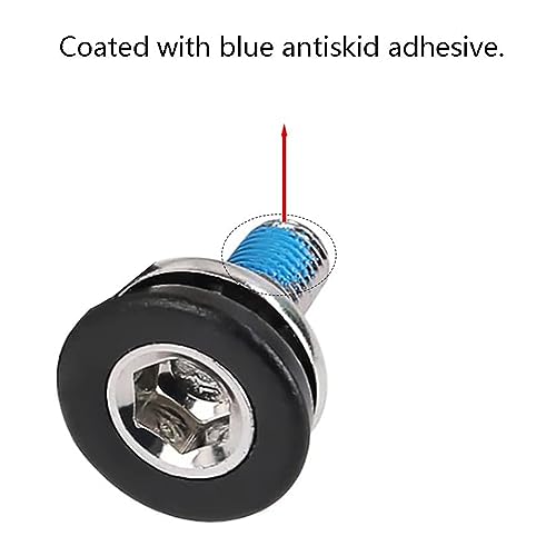 Image of PROWHEEL Bike Hex Crank Arm Fixing Bolts Spindle 8mm Allen Key Bolt Screws Capless Bottom Bracket for Cycling Bicycle Axle Fits Many Bike Cranksets