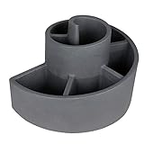 6 Öffnungen zum Bepflanzen Dynamic24 XL Kübel Pflanzkübel Kräuter Schnecke 80cm Wendeltreppe Blumenkübel Blumentopf Beton Optik