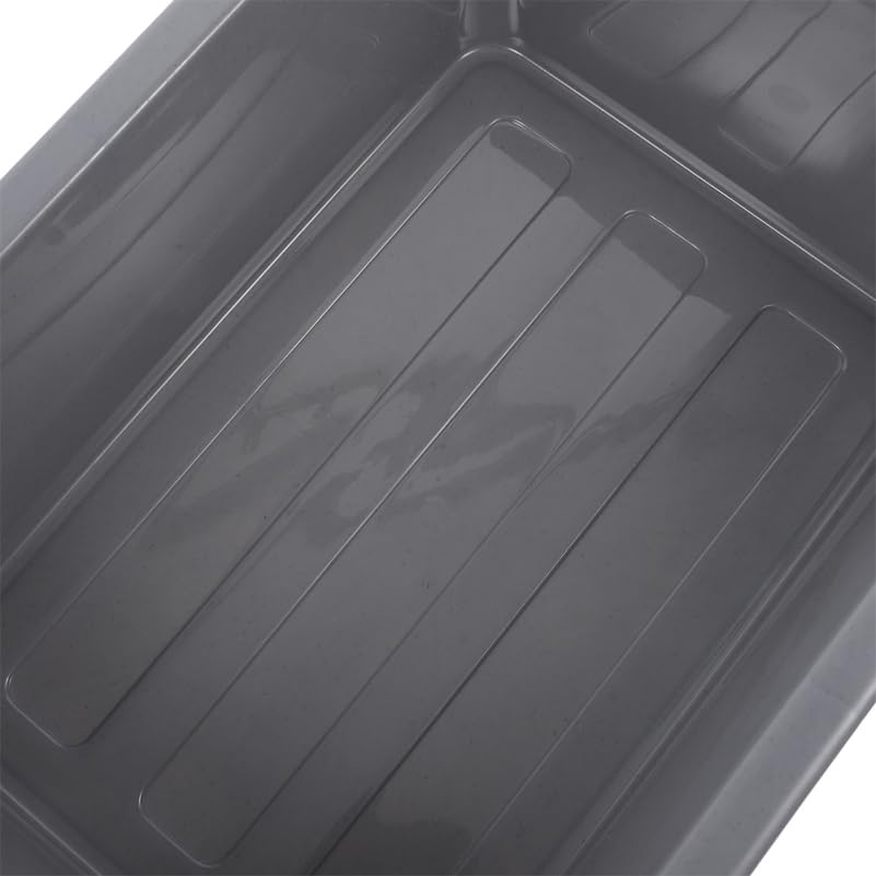 2pcs Restaurant Commercial Plastic Rectangular Tub Handles Dish Washing Basin Tote Box