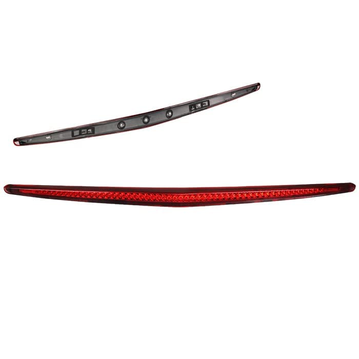 LED 3rd Third Brake Light,Rear Trunk Center High Mount Stop Light Compatible with Cadillac DTS 06-11,Chrome/Red
