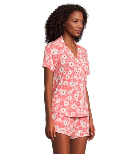 Image of kate spade new york Short Sleeve Knit Shorty Pj Set