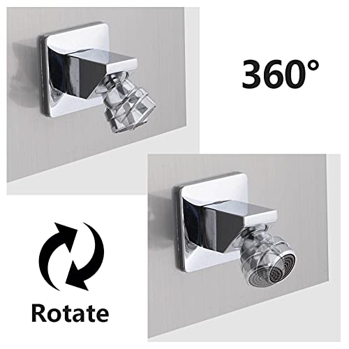 Nc 60 Inch Shower Panel Tower System Stainless Steel 5 In 1 Multi-Function Shower Panel With Spout Rainfall Waterfall Massage Jets Tub Spout Hand Shower For Home Hotel Resort Split Type #TOP4