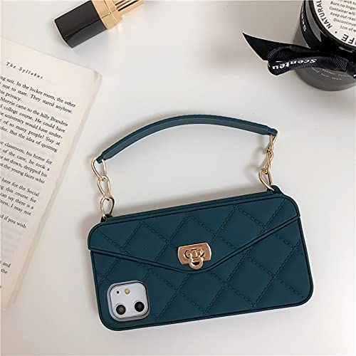 Yatchen Capa carteira compatível com iPhone 13 Pro, linda capa flip bolsa de silicone com compartime