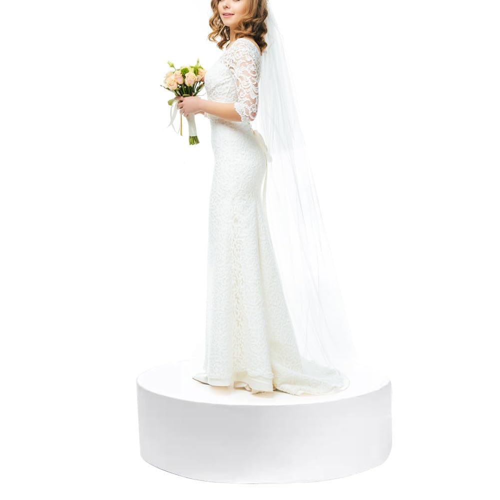 Base de mannequin de boutique de mariage et support cylindrique de 15.8x5.9 pouces