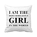DIYthinker Io sono la ragazza Piazza Ribelle tiro cuscino Inserire Cuscino casa Divano Decor regalo 40 X 40 cm (ci sono alcuni errori di misura)