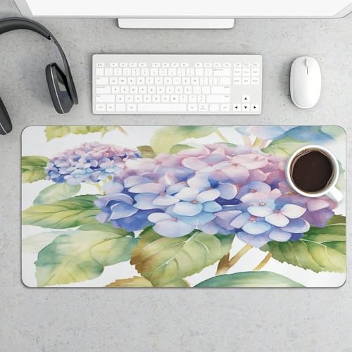 Alfombrilla para mouse Hydrangea acuarela grande miniatura 5