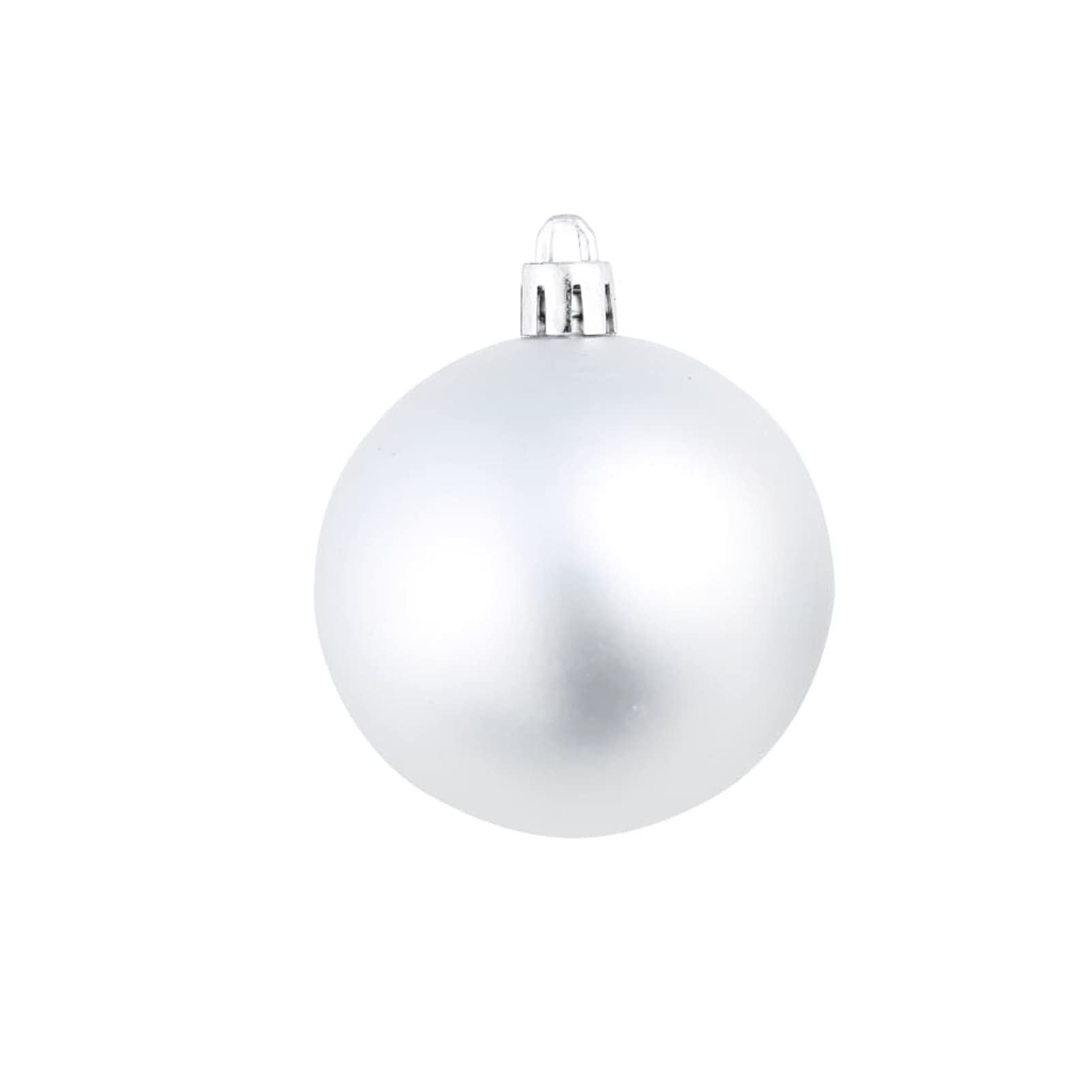 ARKEM 100-tlg. Weihnachtskugel-Set 3/4/6 cm Silbern Weihnachtsdeko HäNgend WeihnachtsanhäNger Personalisiert