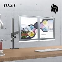 MSI PRO MP2412WDE 23,8 Zoll (60cm) Full HD (1920x1080) Business Monitor, 100Hz, 1ms, Adaptive Sync, Rahmenloses Design, HDMI – Ansicht 5