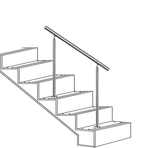 Main courante escalier acier inoxydable 304 rail de sécurité intérieur réglable - 2
