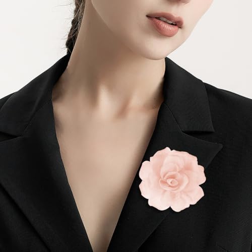 Épingles à cheveux florales chic avec rose en tissu de 7,9 cm