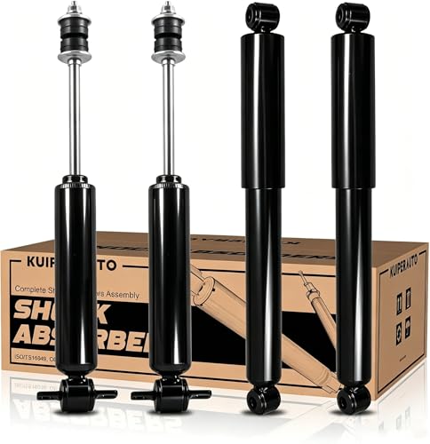 KUIPERAUTO Front and Rear Complete Shock Absorbers Struts Assembly Set 344055 343209 Compatible for 1995-2004 Toyota Tacoma RWD Shocks strut Assemblies Replacement 4PCS