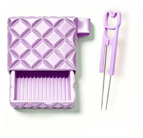 Fuse Beads Tweezers Accessories Fuse Bead Pen Auxiliary Tool Set 3D Printed Smooth 2.6mm Bead Pen Bead Shovel Bead Cover & Tweezers 3 PCS No Stuck Bead Design DIY Handmade Craft Supplies(Purple)