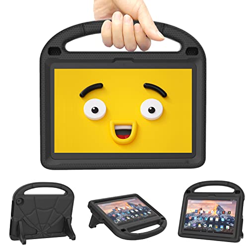 Étui tablette enfant 8 pouces noir antichoc avec poignée et support intégré universel