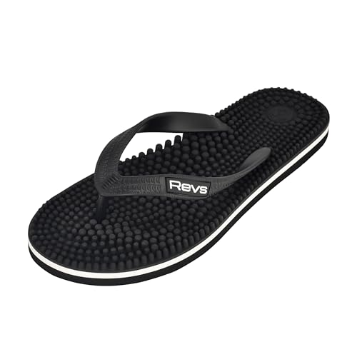 Revs Lights Reflexology & Acupressure Massage Flip Flops. Boost Health Energy and Well-Being with Natural Drug-Free Therapy