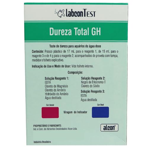 Alcon Labcon Teste de Dureza Total Gh - 100 Testes - Unidade