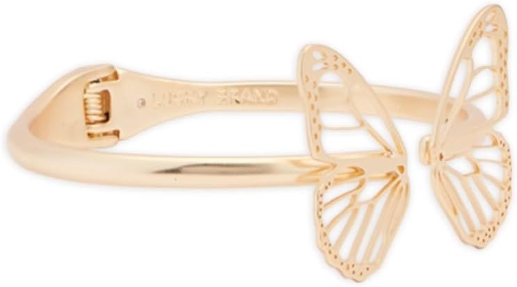 Lucky Brand Women's Open Butterfly Cuff Bracelet, Gold, Unsized - Image 2