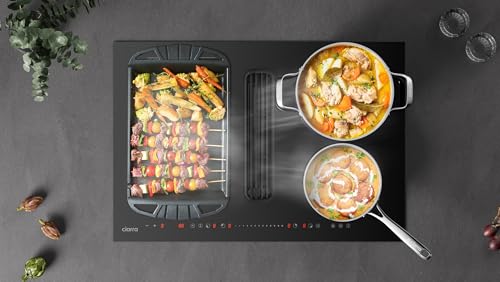 CDV 30-Inch Induction Cooktop with Ductless Downdraft