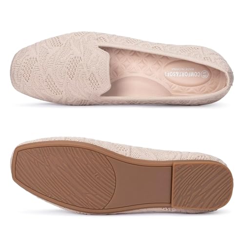 Image of Frank Mully Women's Loafer Flats Square Toe Comfortable Office Work Shoes, Cute Penny Loafer Slip On Walking Driving Shoes