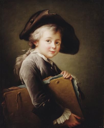 Peinture murale salon avec le jeune garçon de François Hubert Drouais