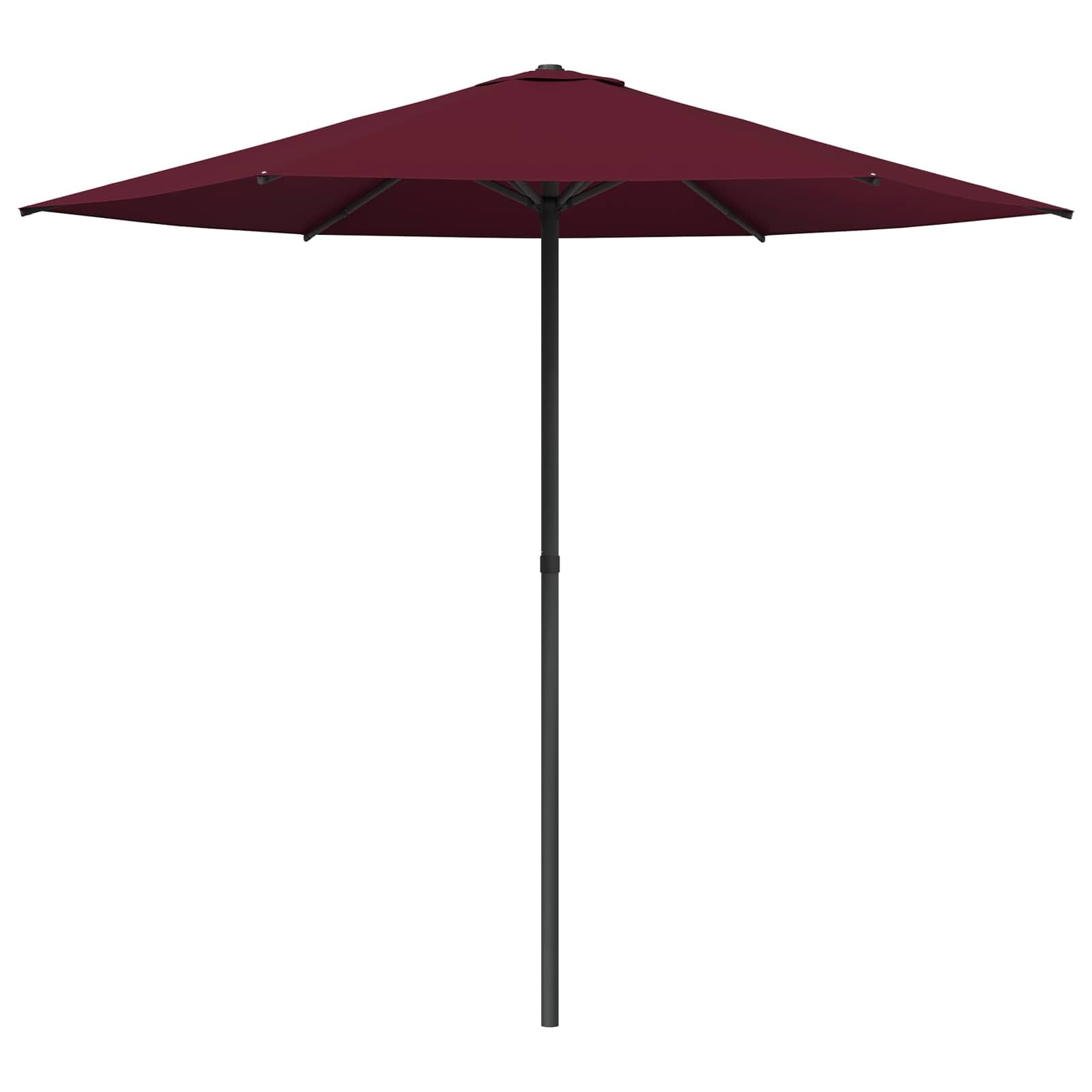 Ombrellone da giardino, 226 x 226 cm, colore bordeaux