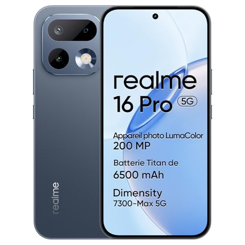 realme 16 Pro 5G Smartphone, 8Go+512Go, Écran AMOLED 144Hz 6,78