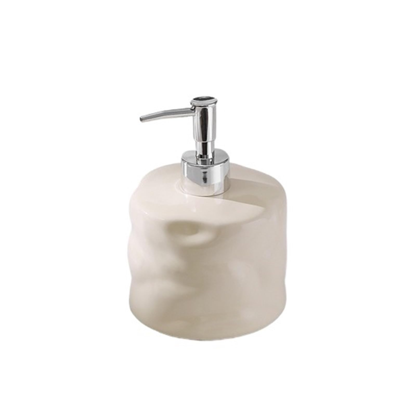 Soap Dispenser Large Capacity Ceramic Lotion Bottle 600ML Hotel Hand Sanitizer Soap Dispenser Bathroom Shower Gel Shampoo(A)