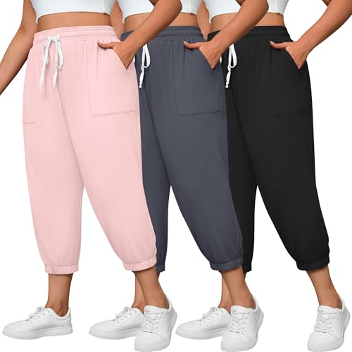 Legging de yoga court avec cordon et poche Neer | Lot de 3 pantacourts