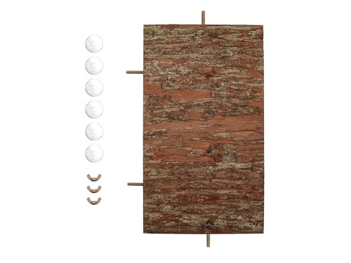 Plataforma grande de suporte de poleiro de pássaro de 15,7 × 30 cm, acessórios de gaiola de animais