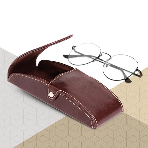 Image of Orsus Hard Glasses Eyeglass Case with Belt Clip, Belt Waist Hard Sunglasses Case 6x2 Inches