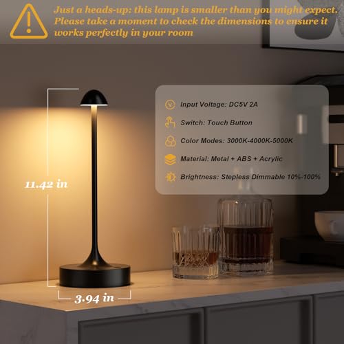 14% Off Kakanuo Rechargeable Cordless Table Lamp 2-Pack - Image 6