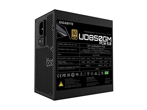 Gigabyte UD850GM PG5 V2 ATX3.0 PCIe5 80 Plus Gold Modulaire Neuf - vue 6