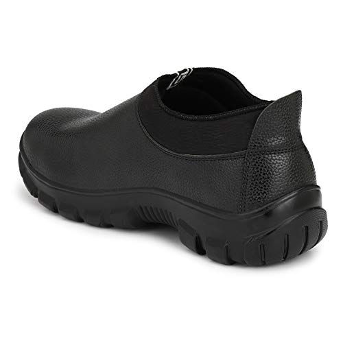 Fashion Tree Men's Black Timberwood Steel Toe Safety Shoes -UK 10