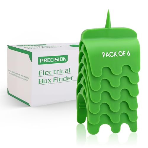 6 Pack Drywall Outlet Marker - Protects Wires During Sheetrock Installation - Drywall Tools for Electrical Outlet Marking - Electrical Box Locator